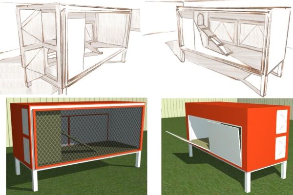 Cool How to build a small simple chicken coop
 